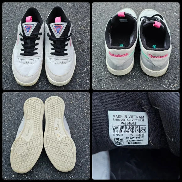 Yeezy Boost 380 'Covellite' + Reebok Club C 85 RAD 'Skull Grey sz 9.5 lot - Picture 4 of 4